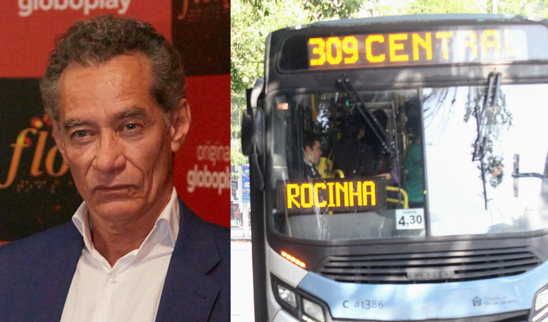 Gente como a gente! Ator da Globo, Chico Díaz é flagrado andando de ônibus.