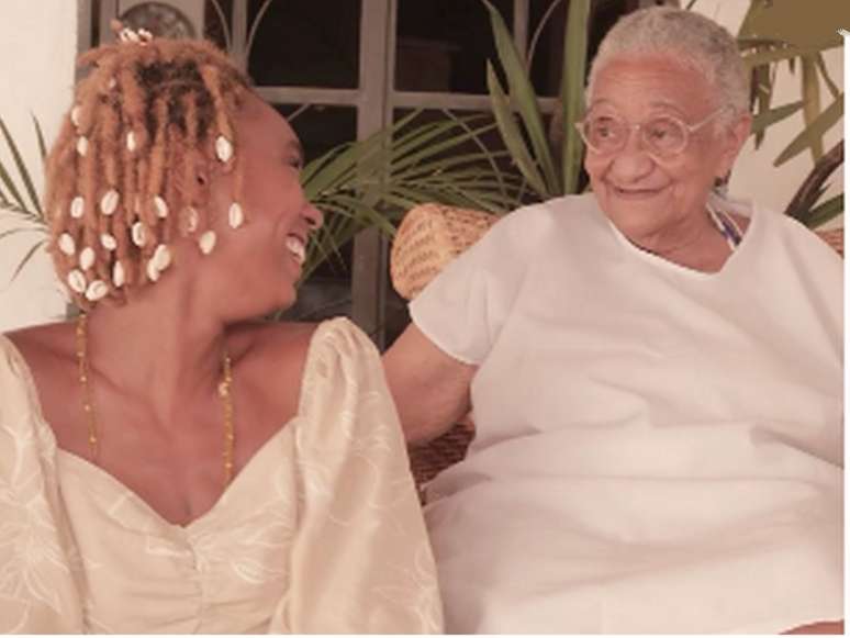 Suellen registrou o encontro que teve com a contadora de hist&oacute;rias afro-brasileira Cici de Oxal&aacute; 