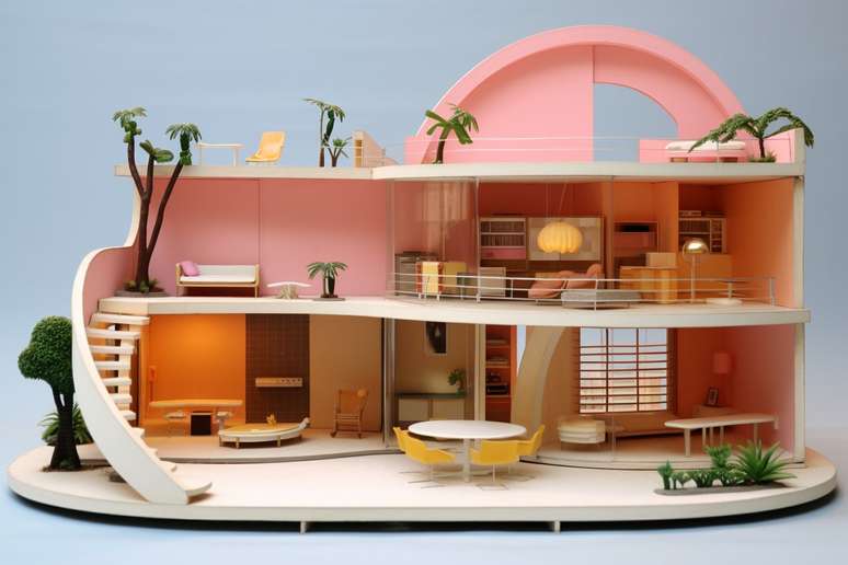 Felipe Pacheco usou inteligência artificial para criar casa da Barbie "projetada" por arquitetos famosos