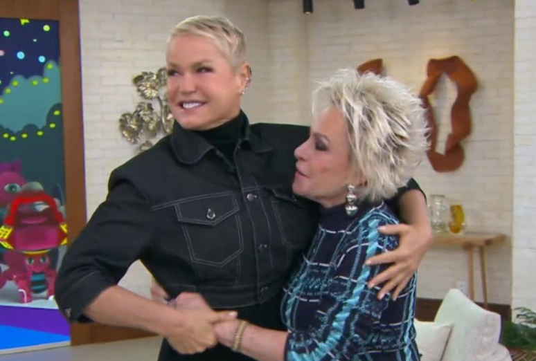 Xuxa e Ana Maria Braga no "Mais Você" de 13/07/23