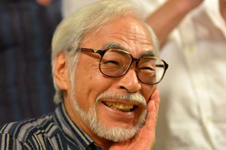 Hayao Miyazaki, cofundador do Studio Ghibli, fotografado em 2015