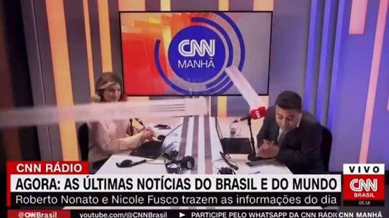 CNN Brasil ceiling collapses live and affects presenters;  Watch the video