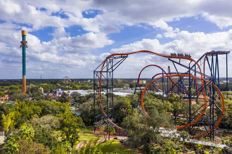 Montanhas-russas, brinquedos radicais, safári, área infantil: tem de tudo no Busch Gardens