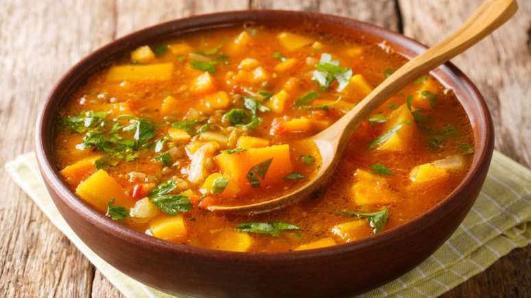 Caldo de batata-doce