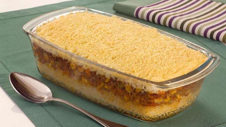 Arroz de forno &agrave; bolonhesa