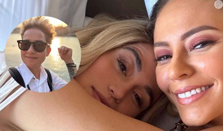 Paolla Oliveira posts a photo in bed with Nanda Costa and receives a surprise comment from Lan Lanh