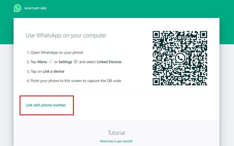 Tchau, QR Code! WhatsApp Web já pode ser acessado com número de