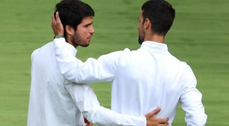 Djokovic plays with Alcaraz and gets excited at the Wimbledon awards
