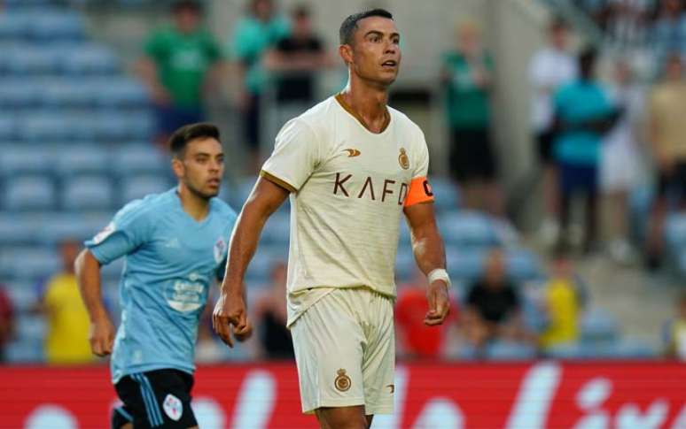 Cristiano Ronaldo durante amistoso do Al-Nassr contra o Celta Vigo –