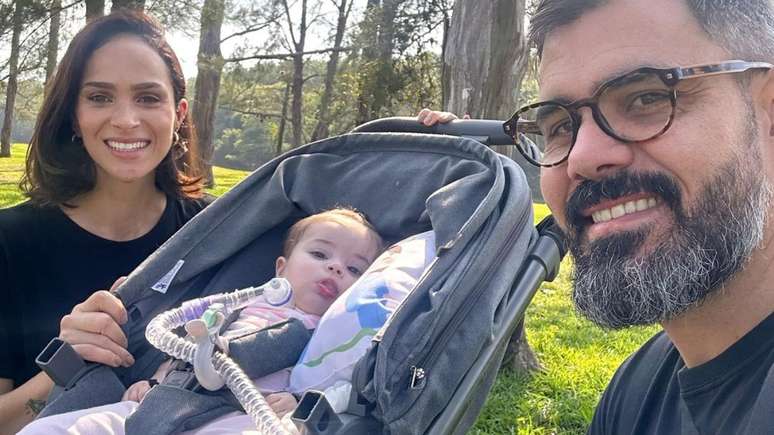 Filha de Juliano Cazarré, Maria Guilhermina não utilizará mais oxigênio externo