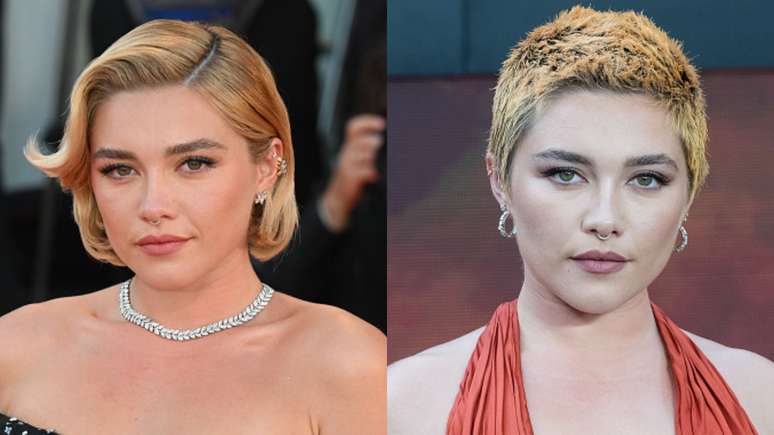 Florence Pugh explica cabelo raspado: "Controlar minha imagem"