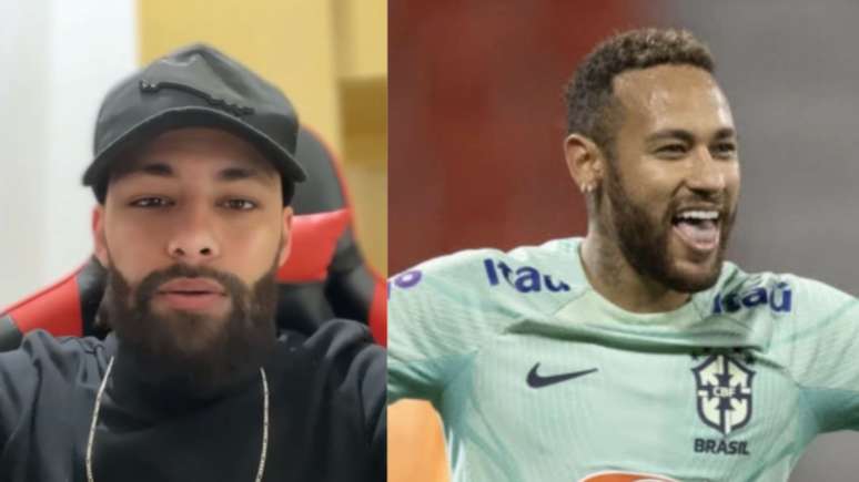 Humorista Luciano Alef e Neymar (Reprodu&ccedil;&atilde;o/Instagram)