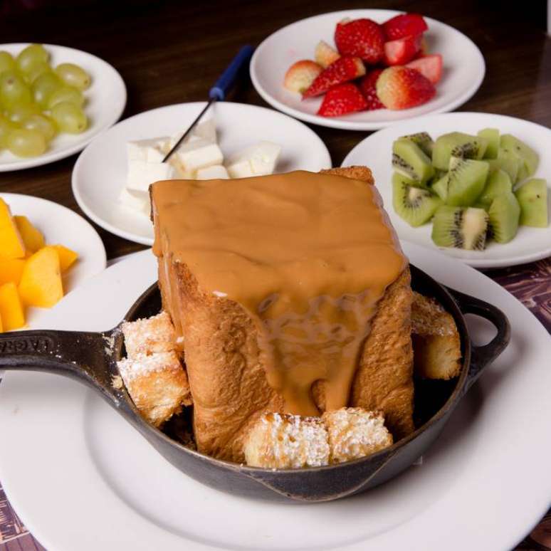 Fondue de doce de leite