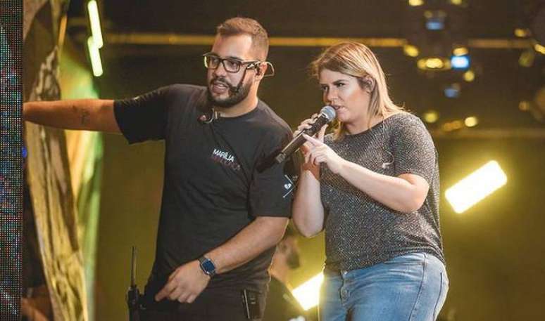 Mar&iacute;lia Mendon&ccedil;a e Henrique Bahia em foto divulgada no Instagram do produtor em mar&ccedil;o de 2020.