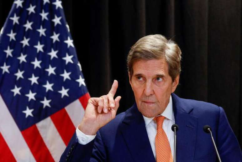 John Kerry em Pequim
 19/7/2023  REUTERS/Thomas Peter