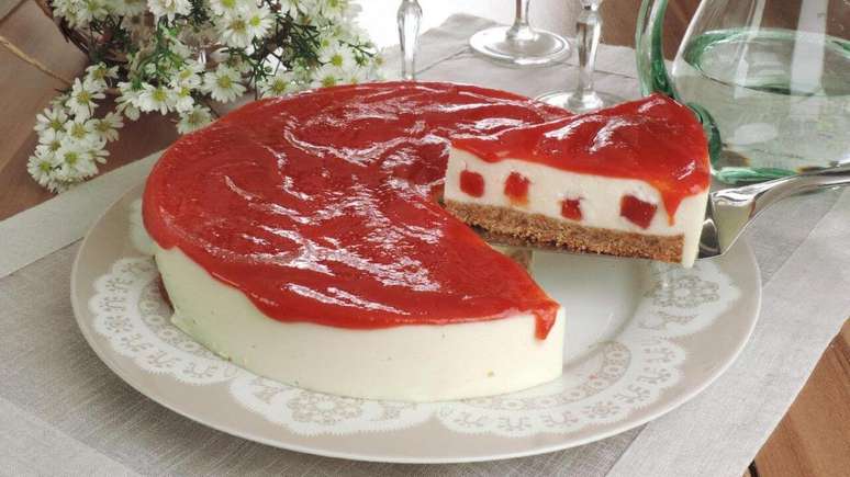 Cheesecake romeu e julieta