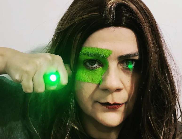 Cosplay de Lanterna Verde, de Melissa Ferreira