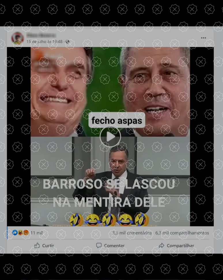 V&iacute;deo mostra momento em que ministro do STF Lu&iacute;s Roberto Barroso &eacute; interrompido em palestra por pessoas que alegam falsamente que magistrado mentiu ao dizer que houve discurso oficial a favor da contagem manual de votos