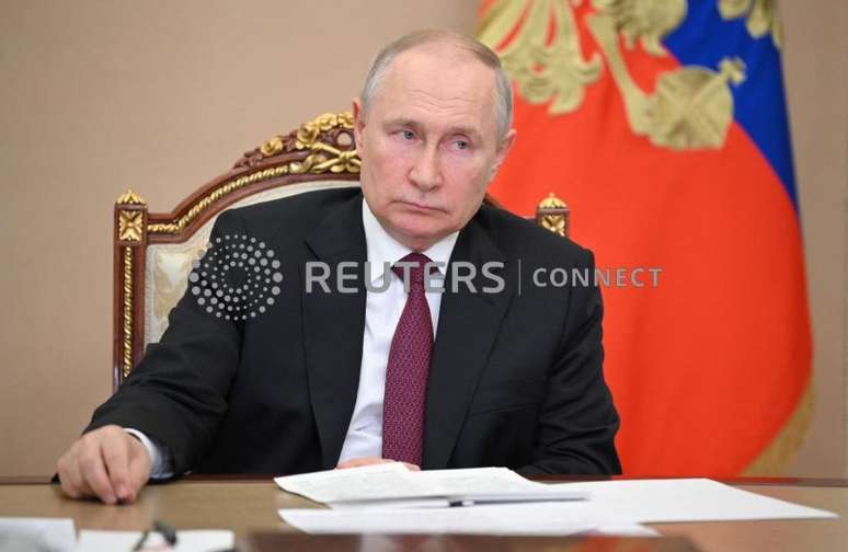 Presidente da Rússia Vladimir Putin 
 19/7/2023   Sputnik/Alexander Kazakov/Kremlin via REUTERS