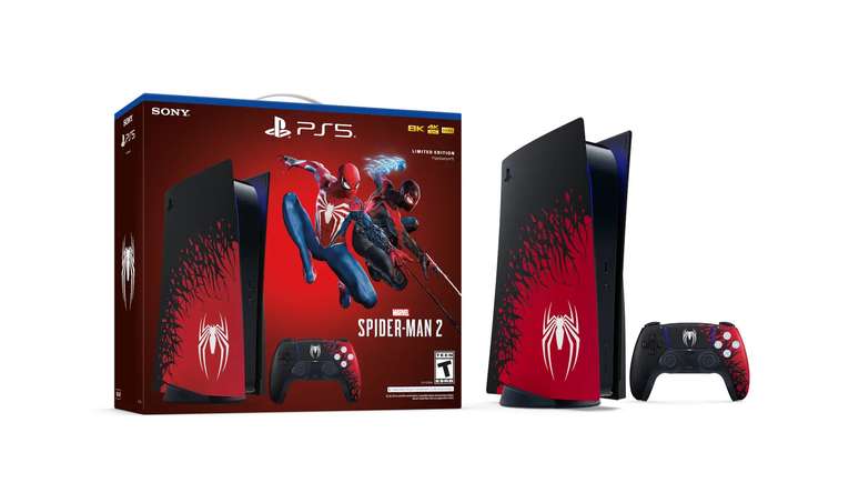 Sony e Insomniac Games revelaram um novo PS5 temático de Marvel's Spider-Man 2.