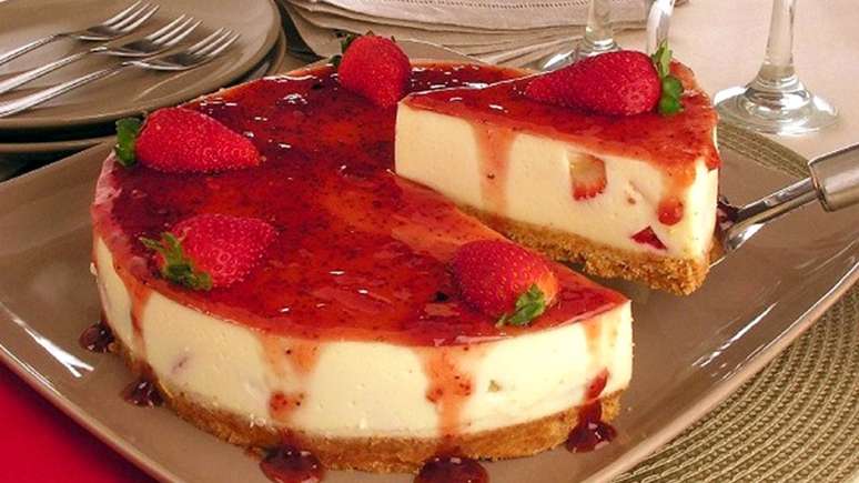 Cheesecake de morango