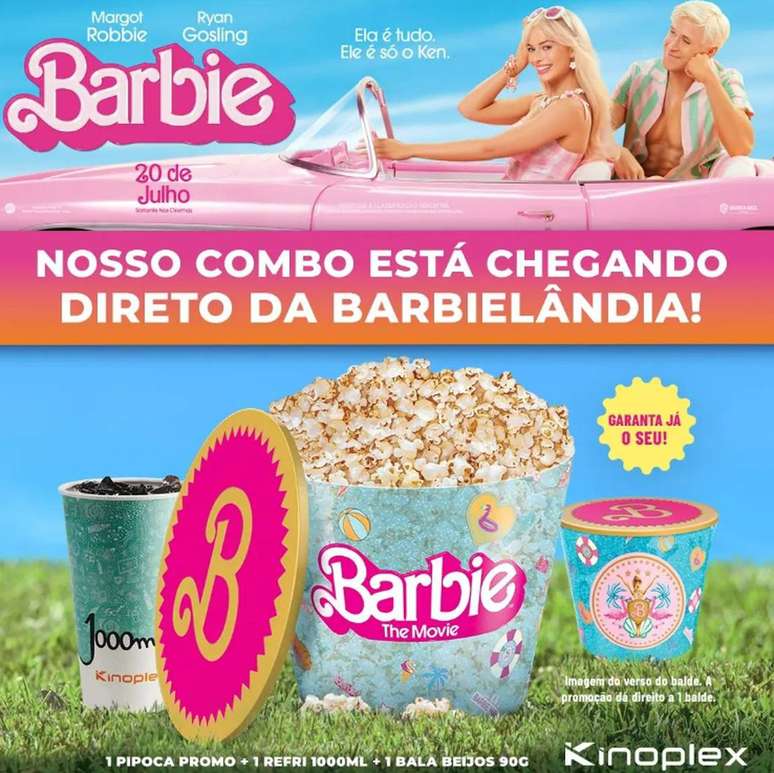 O combo chegou direto da Barbielândia para os cinemas.