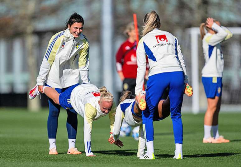Suecas finalizam os treinos para o duelo da estreia na Copa feminina. Mas jogo contra as sul-africanas será duro –