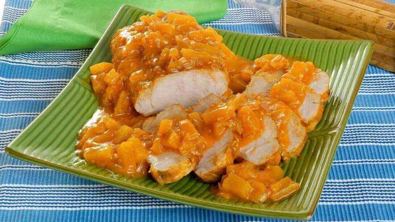 Lombo com molho agridoce