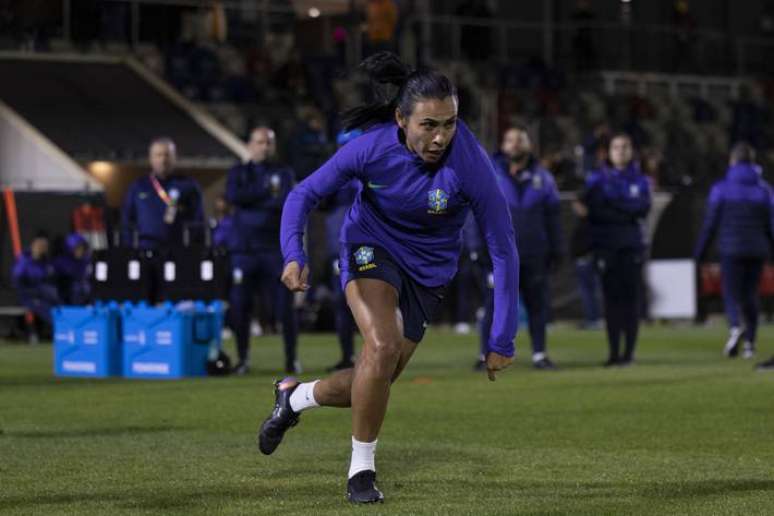 Marta participated in the last training session before the opening match.  Pia guarantees that shirt number 10 'is 100%'.