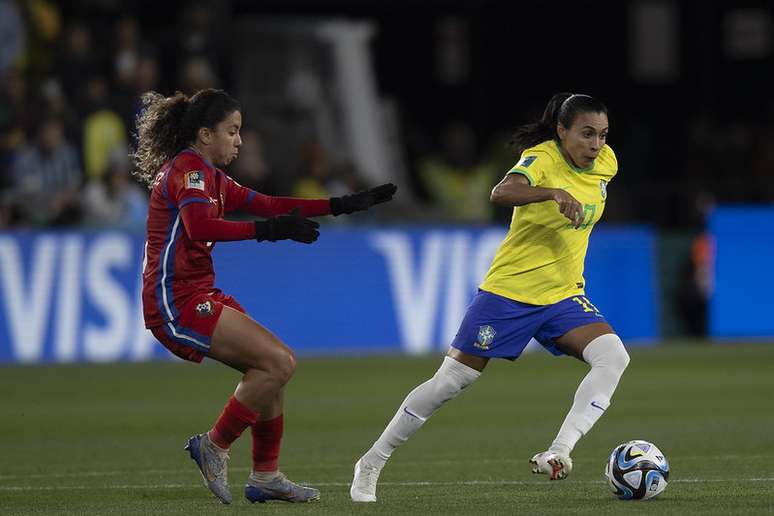 Marta na estreia da Seleção Brasileira na Copa do Mundo 