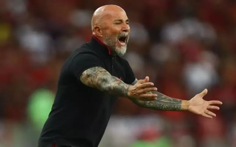 Jorge Sampaoli escala o quinteto de 2019, formado por Gerson, Everton Ribeiro, De Arrascaeta, Bruno Henrique e Gabi, mas não deu certo contra o América-MG