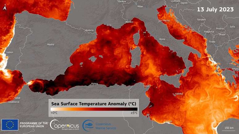 The North Atlantic Ocean and the Mediterranean Sea have experienced record temperatures in recent months The North Atlantic Ocean and the Mediterranean Sea have experienced record temperatures in recent months