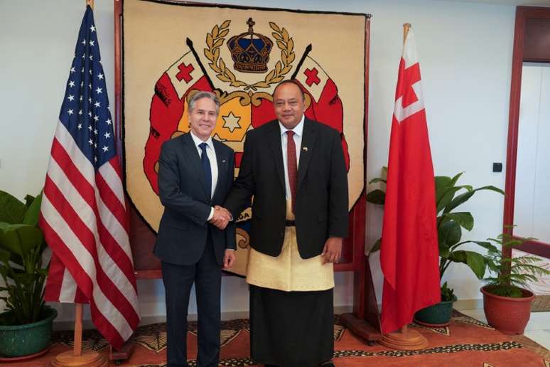 Blinken visita Tonga
 26/7/2023 UPOU VAIPULU/Pool via REUTERS