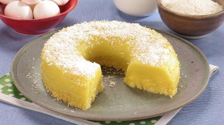 Quind&atilde;o com leite de coco