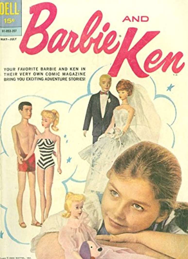 Capa da primeira edição de Barbie and Ken, lançada pela Dell Comics em 1962.