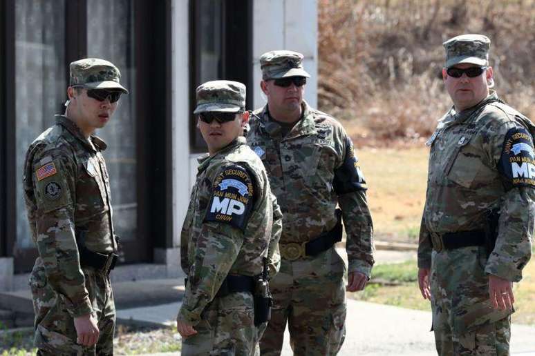 N&uacute;mero de soldados americanos na Coreia do Sul chega a quase 30 mil