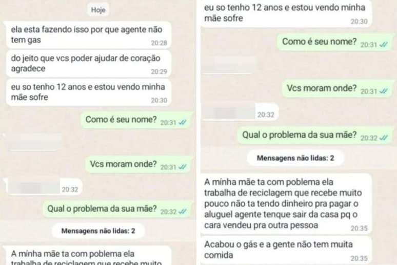 Menino de 12 anos comoveu com pedido na internet