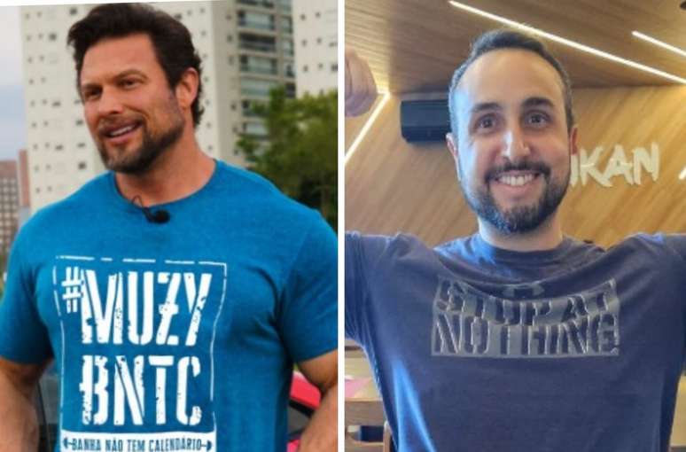 O m&eacute;dico Paulo Muzy &agrave; direita e o nutricionista Rodrigo G&oacute;es &agrave; esquerda