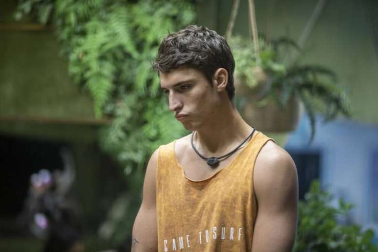 Felipe Prior durante o Big Brother Brasil 2020.