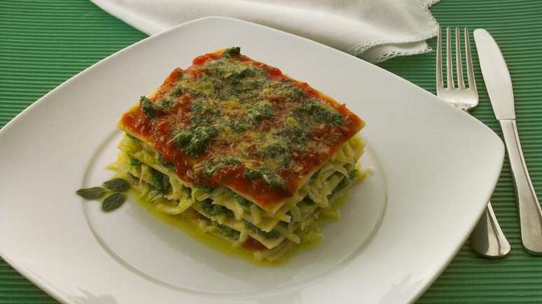 Lasanha ao pesto