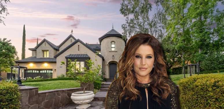 Lisa Marie Presley morava com 2 filhos e o ex-marido na ampla casa na Califórnia