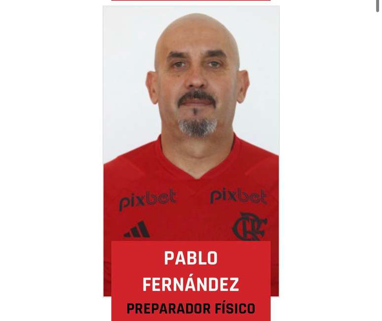 Pablo Fernández é o preparador físico de Sampaoli – Divulgação/Flamengo