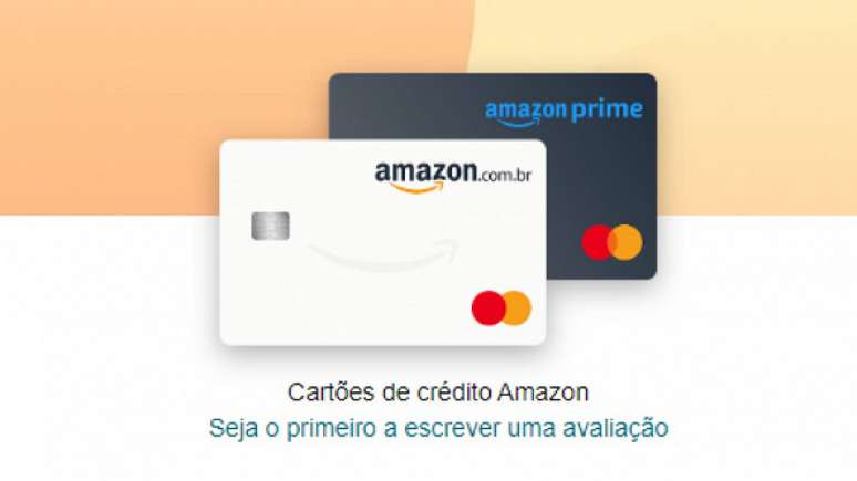 Cartões de crédito da Amazon Brasil.