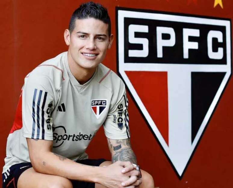 James Rodríguez conheceu o CT do São Paulo