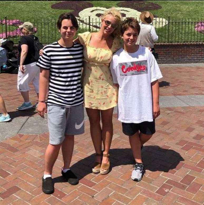 Britney Spears e os filhos Sean Preston e Jayden James
