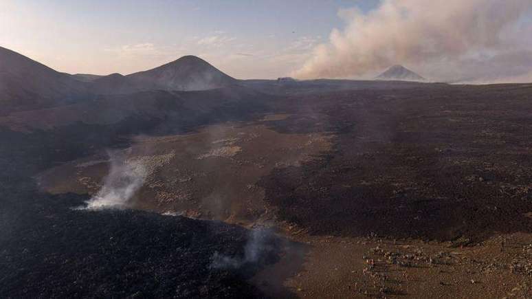 Litli-Hrútur faz parte da área vulcânica de Fagradalsfjall