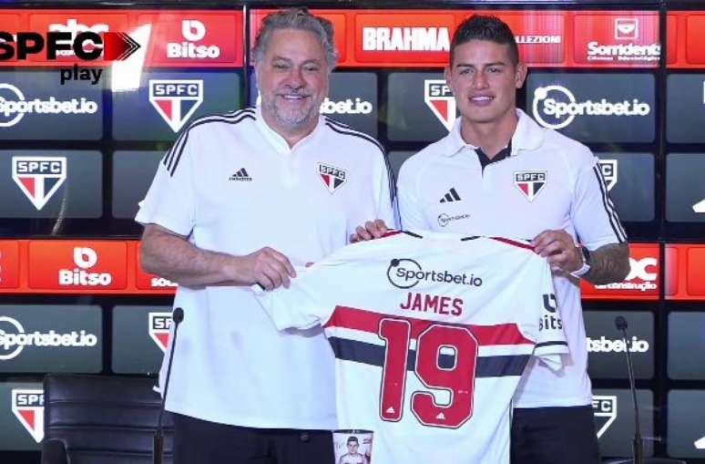 James Rodriguez será o camisa 19 do São Paulo –