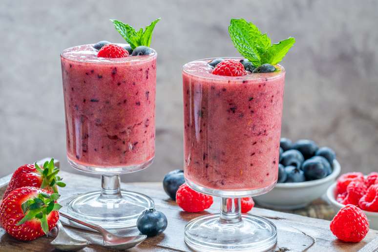 Smoothie de frutas vermelhas