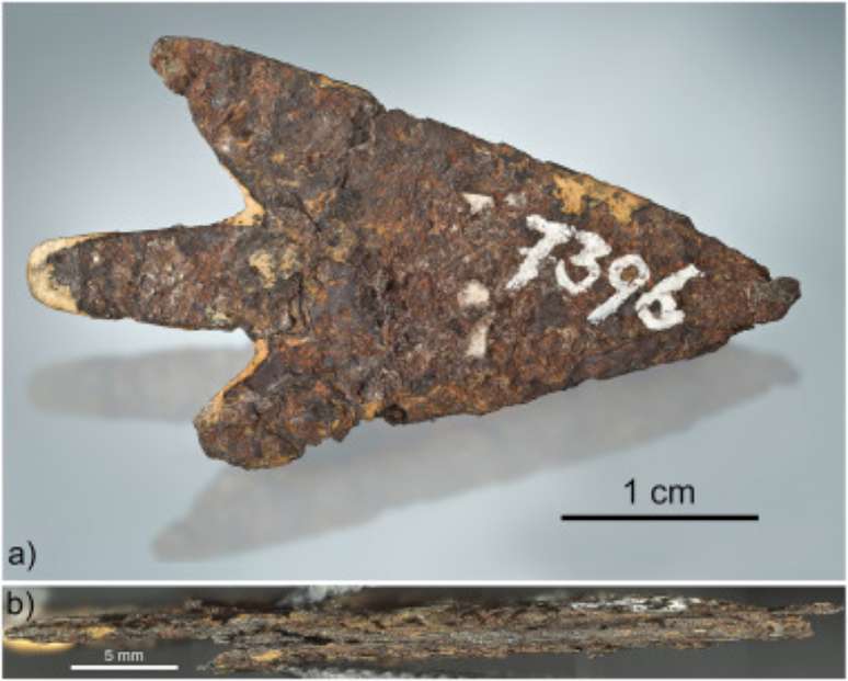 Flecha antiga foi feita a partir de meteorito