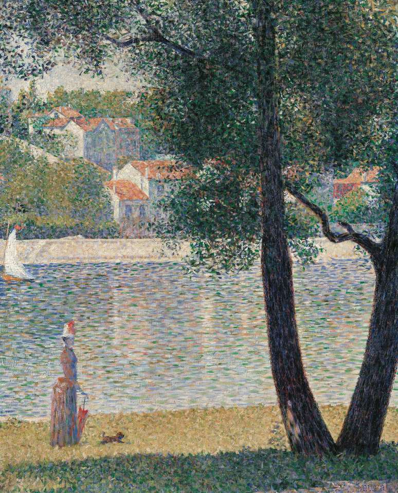 Georges Seurat The Seine at Courbevoie 1885